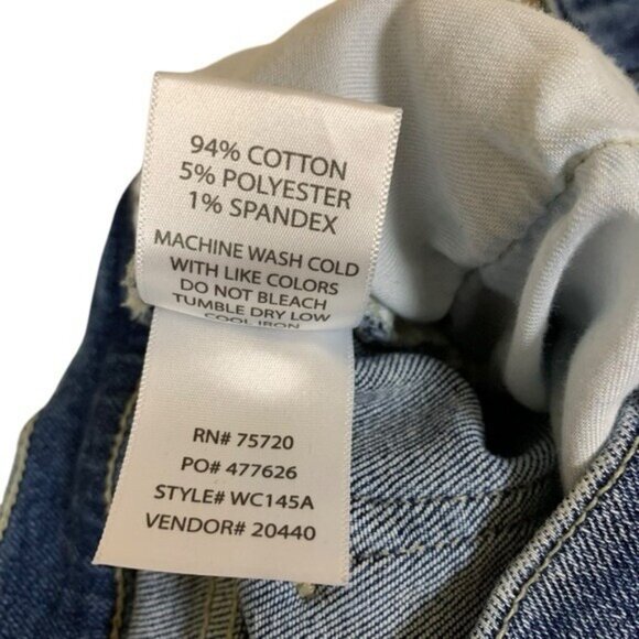 Willow Root Distressed Ripped Mom Jeans High Rise Frayed Hem Denim Blue 28 - Picture 4 of 8